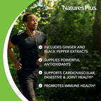 NaturesPlus Gummies Turmeric Curcumin - 60 Gummies, Peach - Supports Joint, Digestive & Cardiovascular Health - Vegan, Gluten Free, Non-GMO - 30 Servings