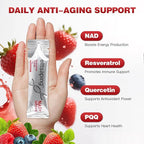 NAD 1000mg Liquid Supplement, NAD+ Liquid Supplement with Nicotinamide Riboside, Resveratrol & PQQ, NAD+ Supplements for Men & Women, Healthy Aging & Boosts Cellular Energy – 30 Packs