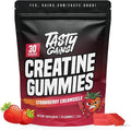 TASTY GAINS Creatine Gummies - 90g of Creatine Monohydrate - Workout Supplements - Build Muscle & Boost Strength for Men & Women - Made in USA - Non GMO - (Large, Strawberry Creamsicle Flavor)
