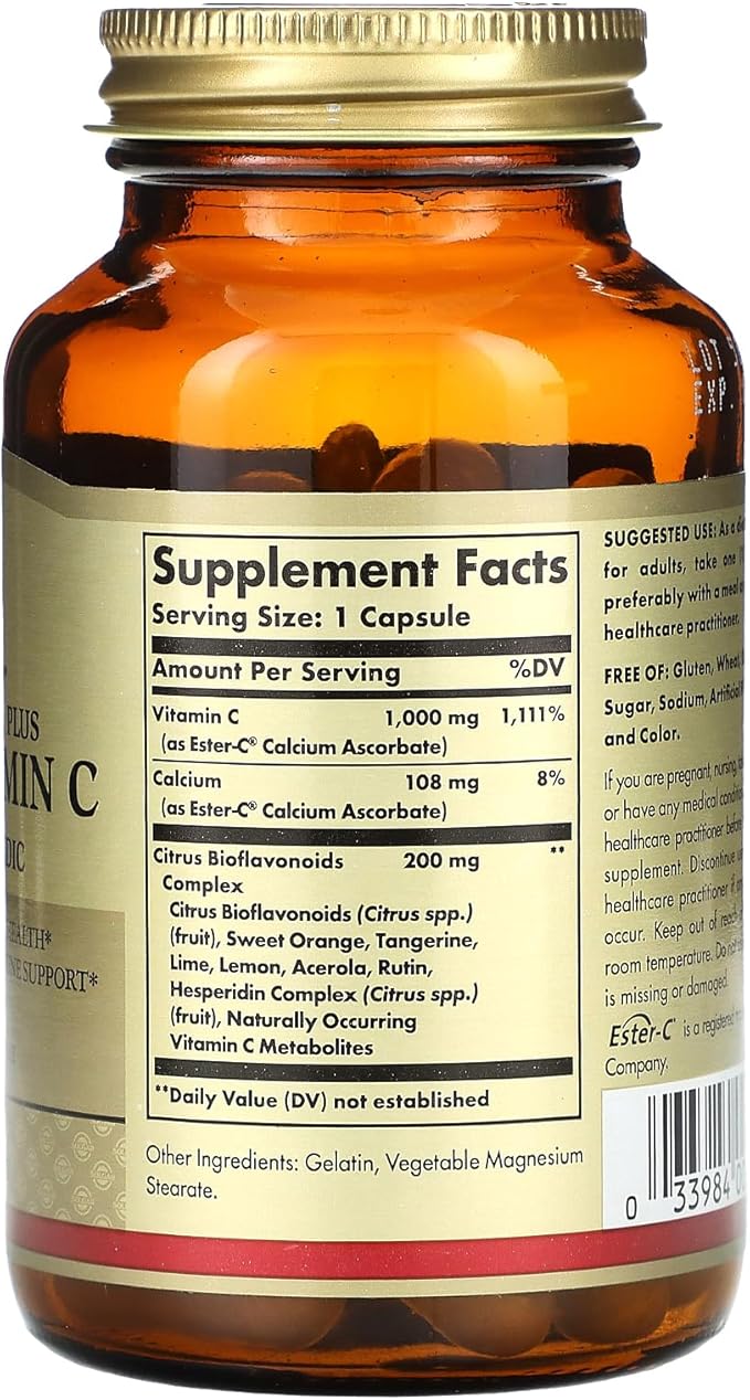 Solgar Ester-C Plus 1000 mg Vitamin C 50 Capsules