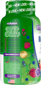 vitafusion Adult Gummy Vitamins for Men, Berry Flavored Men’s Multivitamin Gummy Supplement with Vitamins A, C, D, E, B6, B12, 75 Day Supply, 150 Count