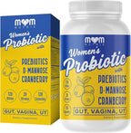 MOM NUTRIX Probiotic for Women - Vaginal, Gut, UT, pH Balance, Feminine & Digestive Health - Prebiotics with Probiotics, Cranberry, D-mannose - Bifidobacterium and Lactobacillus - 120 Capsules