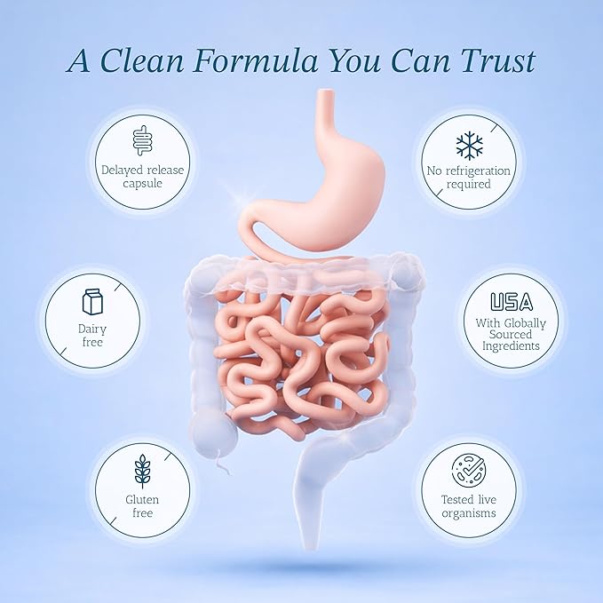 Vitamin Bounty Pro-50 - Probiotics for Women & Men - 50 Billion CFU - 13 Strains Probiotic + Prebiotic - Probiotics for Digestive Health - Delayed Release Capsules - 60 Count