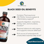 Amazing Herbs Egyptian Black Seed Oil - Gluten Free, Non GMO, Cold Pressed Nigella Sativa Aids in Digestive Health, Immune Support, Brain Function, Mild Flavor - 16 Fl Oz