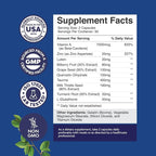 Bundle of Complete Eye Health Supplement for Adults for Vision Dry Eyes Pressure and Blue Light Protection and Vitamin B Complex Adult Multivitamin for Immune Support Mood Boost and Memory Supplement