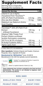 1MD Nutrition 1MD LiverMD - Liver Support Supplement | Siliphos Milk Thistle Extract - Highly Bioavailable, for Liver Support | 180 Capsules (3-Pack)