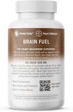 OM MUSHROOM SUPERFOOD Brain Fuel Mushroom Powder Capsules Superfood Supplement, 90 Count, 30 Days, Lion's Mane, Reishi Blend Plus Folate, Mental Clarity, Mushroom Supplement