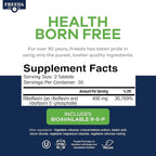 FREEDA Vitamin B2 400 mg Supplement with Riboflavin-5-Phosphate – High Potency B2 Vitamins Riboflavin 400mg per Serving for Energy, Metabolism & Nervous System – Vegan VIT B 2, Small Tablets (60 Ct)