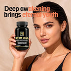 Stem Cell Activation Formula, 60 Capsules, with Vitamin D and B12, Youth and Longevity Support Maintain Youth and Longevity Patented StemCell Activation Fomula (3bottle (180 softgels))