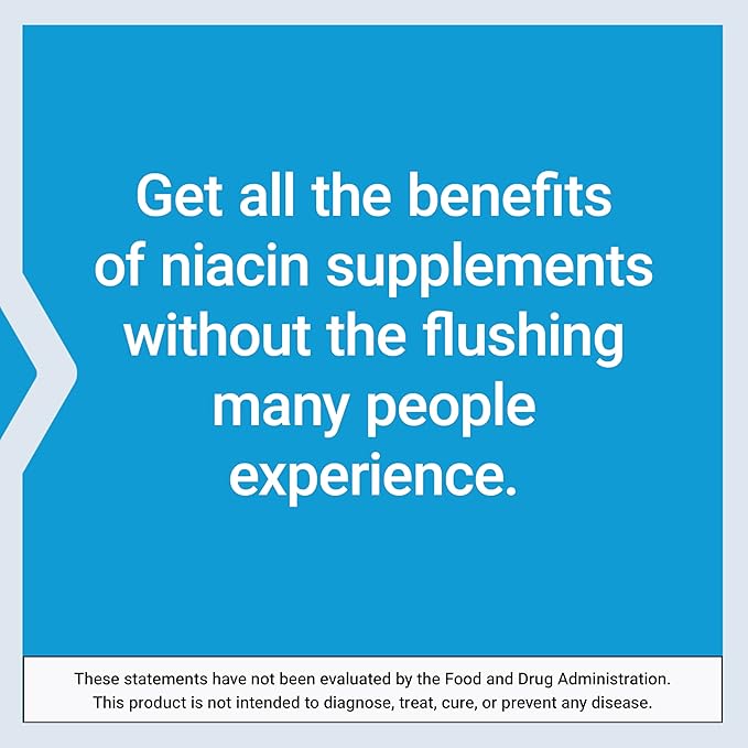 Life Extension No Flush Niacin,B3 for Heart Health,Cholesterol & Energy Support,Non-GMO,Gluten-Free,100 Capsules,(Pack of 2)