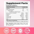 2 Pack Iron Gummies for Women & Men - Iron Supplement with Vitamin B6, B12, C, Zinc, Folate for Adults & Kids - Support Iron Deficiency, Anemia, Energy Boost, Blood Builder - Sugar Free Strawberry