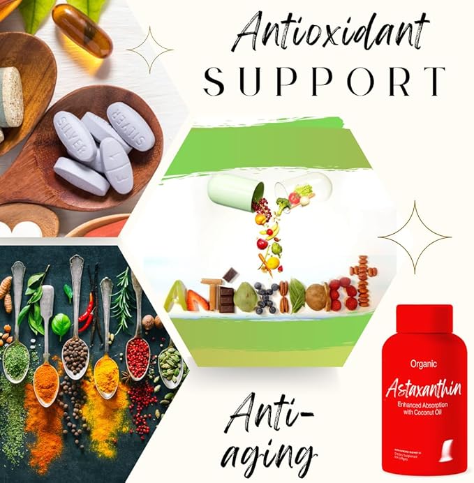 Advanced Bionetix 2 Pack Triple Strength AstaQuil™ Astaxanthin 12mg High Bioavailability Formula, 120 Softgels Organic Coconut Oil for Enhanced Absorption. Powerful Antioxidant Eye Joint Heart Health