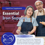 GeriCare High Potency Liquid Iron Supplement | Liquid Iron for Adults | for Anemia and Iron Deficiency | 220mg of Iron Per 5mL Dose. (Pack of 2)