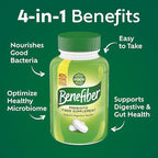 Benefiber Prebiotic GLP-1 Friendly Fiber Supplement Caplets, 84 Count