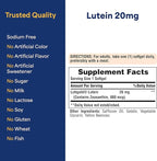Puritan's Pride Premium Lutigold™ Lutein Carotenoid 20mg with Zeaxanthin for Men and Women, Dietary Supplement for Eye Health Support, 8 Month Supply, 120 Easy-to-Swallow Softgels