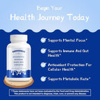 Grape Seed Extract Capsules with Berberine Capsules Resveratrol Quercetin Supplement - 120 Count