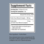 Organic Trace Minerals Electrolyte Drops with Fulvic Acid 2 oz Alkaline Liquid Minerals for Water - Supports Gut Health, Energy, Stamina, and Nutrient Uptake
