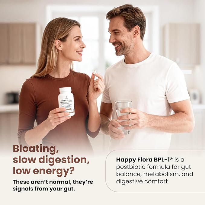 VITASEI Happy Flora - BPL1 Postbiotics - Gut and Metabolic Balance Support