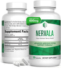 Nervala - Alpha Lipoic Acid 600mg - ALA Supplement Antioxidant for Nerve, Energy & Circulation Support- Extra Strength with Benfotiamine - Made in USA, Lab Tested - 30 Capsules, 1 Month Supply