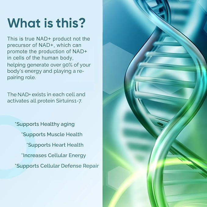 NAD+ Supplement 1000mg, Premium NAD+ & Resveratrol Complex for Energy & Anti Aging - 120 Capsules