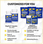 NATURAL STACKS Apigenin for Sleep + Magtech Magnesium Supplement Bundle - Supports Sleep & Brain Health* - 300 Total Capsules