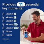 One A Day Men’s Daily Essentials Multivitamin Gummies, Multivitamin for Men, Bone Health, Zinc, Raspberry Natural Flavor, 120 Gummies