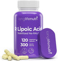 LongLifeNutri Stabilized R-Alpha Lipoic Acid 300mg – High Potency Na-RALA Supplement for Cellular Energy & Metabolic Function, 120 Vegetarian Capsules, 4-Month Supply, GMP Certified, Made in USA