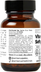 Santa Cruz Paleo Vitamin D3 5000 IU Softgels, Daily Supplement with Olive Oil for Men and Women, Formulated for Absorption, Supports Bone Health, Gluten Free, Sugar Free, Paleo, Keto, 60 Count