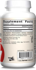 Jarrow Formulas L-Glutamine 1000 mg, Dietary Supplement for Muscle Tissue, Multifunctional Amino Acid, Immune Support , 100 Easy-Solv Tablets, 50-100 Day Supply