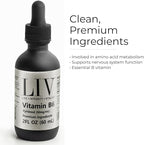 LIV Liquid Vitamin B6 (Pyridoxal-5-Phosphate) 50 mg per Serving – Fast-Absorbing Liquid Drops – 2 fl oz (60 mL)