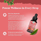 GSE Grapefruit Seed Extract Liquid - One Drop Daily - Super Concentrated Grape Seed Extract Liquid Drops Rich in Bioflavonoids & Polyphenols for Gut Health & Immune Support - 2 Fl Oz (2 Pack)