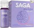 SAGA Starlight Organic Sleep Shots – Natural Sleep Aid with Melatonin, Reishi, Valerian Root, Ashwagandha, Chamomile – Sugar-Free, Vegan, Zero Calories, Plant-Based Sleep Support, Travel Size (2 Oz)
