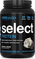 PEScience Select Protein Powder, Whey and Casein Blend, Lean Protein Powder for Women and Men, Low Calorie, Low Carb, Keto Friendly, Gluten Free, Cookies and Cream - 27 Servings