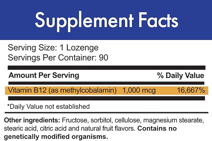 Stop Aging Now - MAX-B12 Lozenges 1000 MCG - Vitamin B12 1000mcg - Immune Support, Natural Energy and Brain Support Supplement - Supports Stress Relief Regulation - Natural Sleep Aid - 90 Lozenges