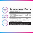 Livingood Daily Vitamin C Supplement, 3-in-1 Whole Food-Based Vitamin C with Acerola & Amla Fruit Extracts and Citrus Bioflavonoids for Immune Support, Vegan, Gluten Free, Non GMO, 60 Capsules
