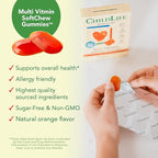 CHILDLIFE ESSENTIALS Kids Multivitamin SoftChew Gummies - Kids Vitamins, Multivitamin for Kids, Multivitamin Gummies, Toddler Vitamins, Kids Chewable Vitamin, Sugar Free - Natural Orange, 27 Tablets