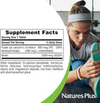 NaturesPlus Biotin & Folic Acid (Folate) - 30 Sustained Release Tablets - Vitamin B Complex for Energy, Beauty, Metabolism & Immune Health - Supports Healthy Skin, Nails & Hair - 30 Servings