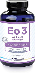 Eye Omega Advantage (Eo3) Supplement - 270 Softgels, 90-Day Supply - Re-Esterfied Omega 3 Triglyceride Form Eye Vitamins with 920mg EPA, 920mg DHA, Lutein & Zeaxanthin for Macula, Retina Support
