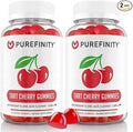 PUREFINITY Tart Cherry Gummies – Uric Acid Flush for Joint Relief & Recovery, Raw Juice Extract Antioxidant – Non-GMO, Gluten Free, Vegan, 60 Count (Pack of 2)