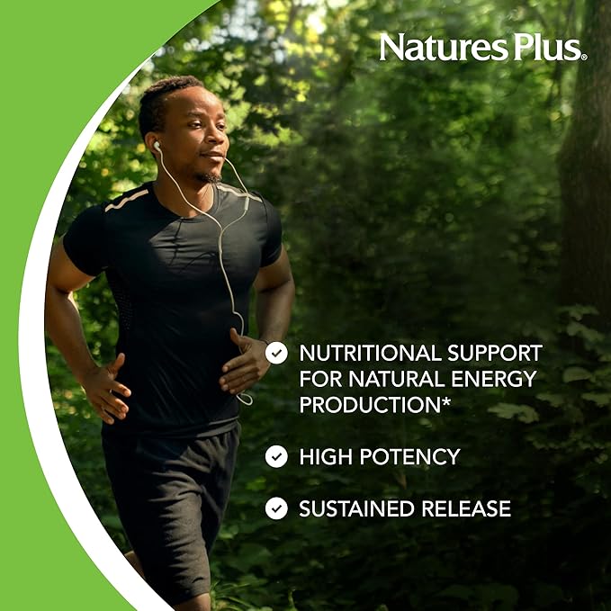 NaturesPlus Biotin & Folic Acid (Folate) - 30 Sustained Release Tablets - Vitamin B Complex for Energy, Beauty, Metabolism & Immune Health - Supports Healthy Skin, Nails & Hair - 30 Servings