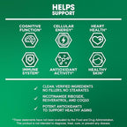 BioEmblem NAD+ Supplement | 300 mg Nicotinamide Riboside with CoQ10 & Resveratrol | Supports Healthy Aging, Cellular Energy and Cognitive Function | Non-GMO, Gluten Free - 45 Capsules