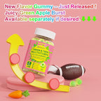 Multivitamin Filled Gummies for Teen Boys Girls 12-17, 18, 19, Kids 10+ Multivitamin with Omega 3, Calcium + Magnesium + Zinc, Multi-Minerals for Adolescent 10-19S Brain, Bone, Energy, Immune