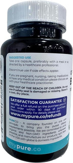 USDA Organic Blueberry Extract Capsules - High Potency Organic Blueberry 500mg 10:1 Extract Per 1 Capsule Serving - Blueberry Supplement for Brain & Immune Support - Vegan Non-GMO (2 Month Supply)