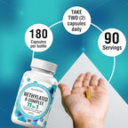 NutraPep Methylated B-Complex Vitamins - Complete Methyl B Complex Multivitamin with Bioactive B9 5-MTHF B6 B12 - MTHFR Support Supplement for Brain Heart Energy (Pack of 2)
