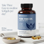 Pure Micronutrients - Omega 3 Fish Oil Supplement, EPA/DHA Fatty Acids, Burpless Fish Oil Supplements with Lemon - Heart, Eye, Brain & Immune Support - 90 Softgels