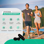 2800 MG Liposomal Glutathione Supplement, Detoxifying & Immune, Aging Defense, Energy, Glutathione Unique Formulation Reduced