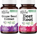 Wild & Organic Grape Seed Extract 60 Capsules & Beet Root 60 Capsules