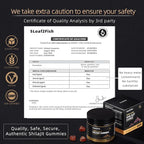 Organic Shilajit Gummies, Pure Himalayan Shilajit Gummies for Men Supplement, Gold Shilajit Gummies for Women，Natural 85+ Trace Minerals, Ashwagandha, Black Seed Oil Extract, 90 Gummies