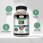 Kaya Naturals DIM Ultra | Supplement for Women and Men | Vegetable Capsules with Broccoli Extract & BioPerine | Herbal Supplement for Hormonal Support, Acne, Menopause, and Prostate – 60 Count