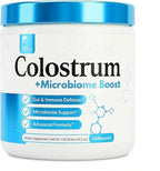 Colostrum Powder | Grass-Fed Bovine Colostrum with Akkermansia Probiotic 1B AFU | Microbiome & Gut Support | High IgG Advanced Formula | 120 Servings